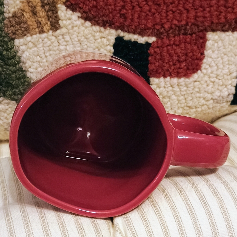 Rae Dunn Believe Red Ceramic Mug -NEW - Picture 3 of 7